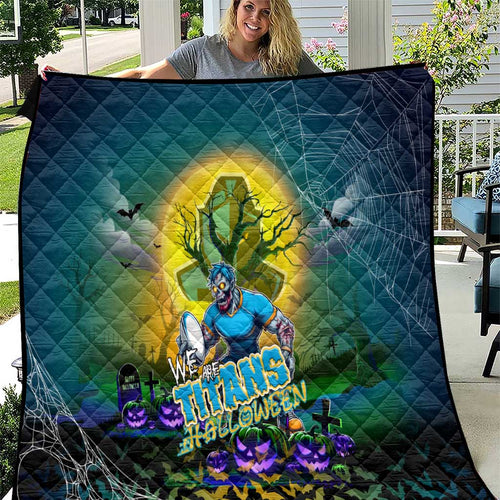We Are Titans Halloween Quilt Pumpkin Scary Spooky Season - Aussie Hoodie