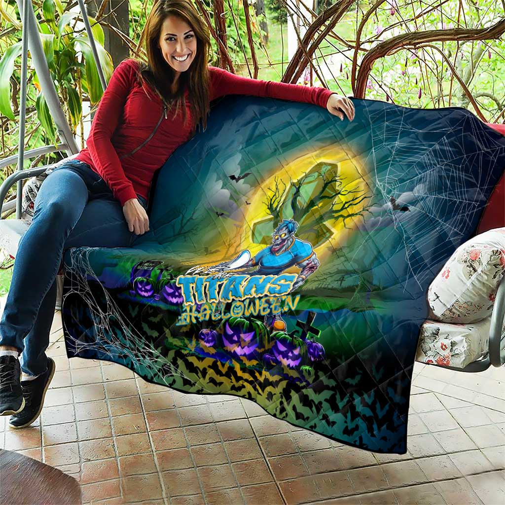 We Are Titans Halloween Quilt Pumpkin Scary Spooky Season - Aussie Hoodie