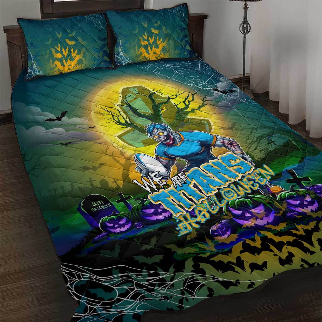 We Are Titans Halloween Quilt Bed Set Pumpkin Scary Spooky Season - Aussie Hoodie