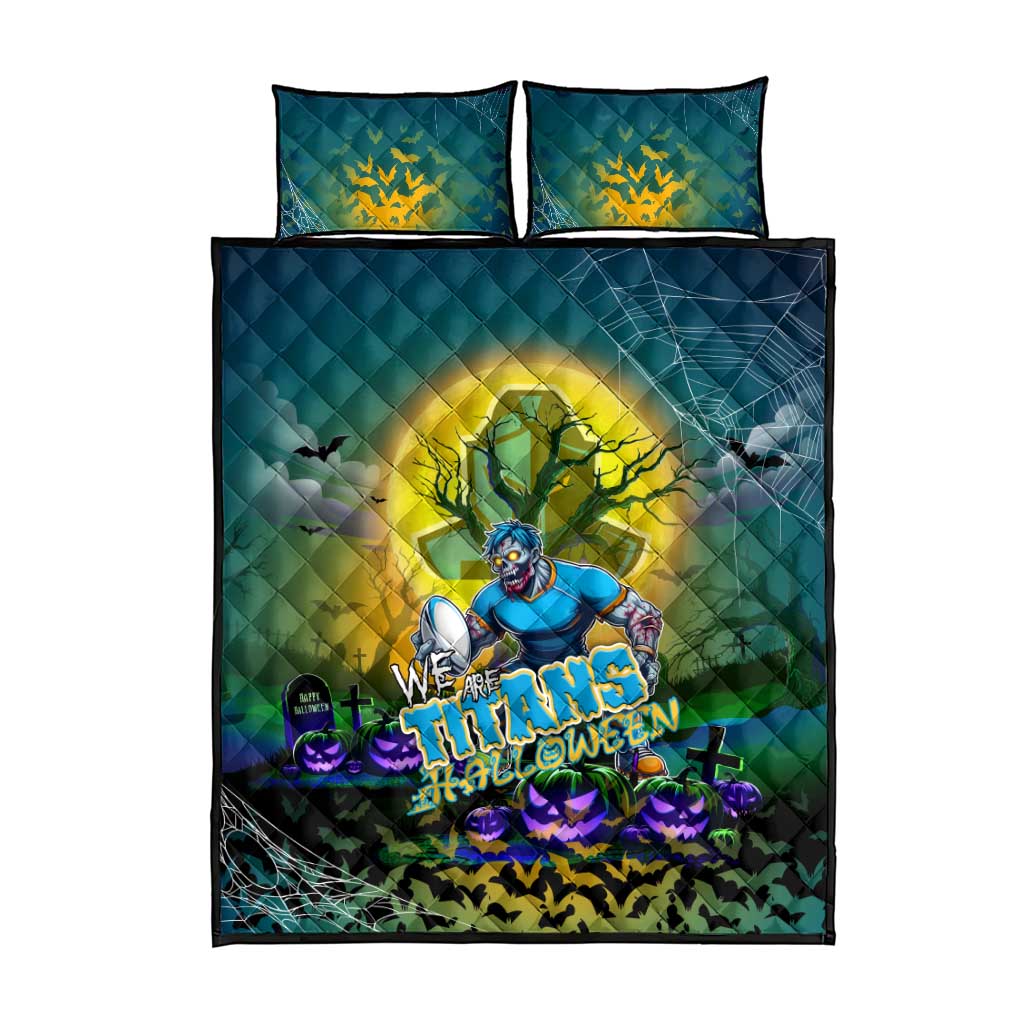 We Are Titans Halloween Quilt Bed Set Pumpkin Scary Spooky Season - Aussie Hoodie