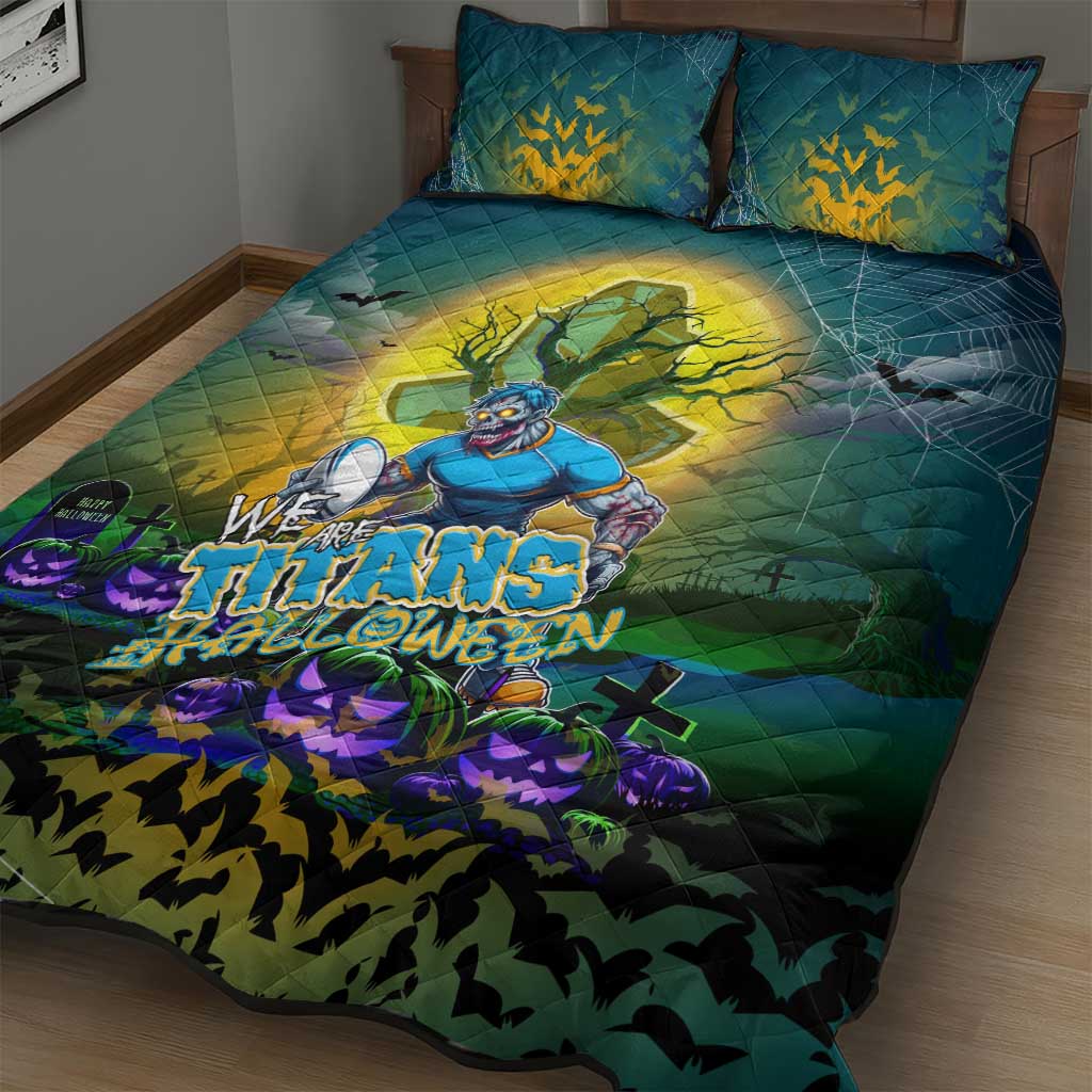 We Are Titans Halloween Quilt Bed Set Pumpkin Scary Spooky Season - Aussie Hoodie