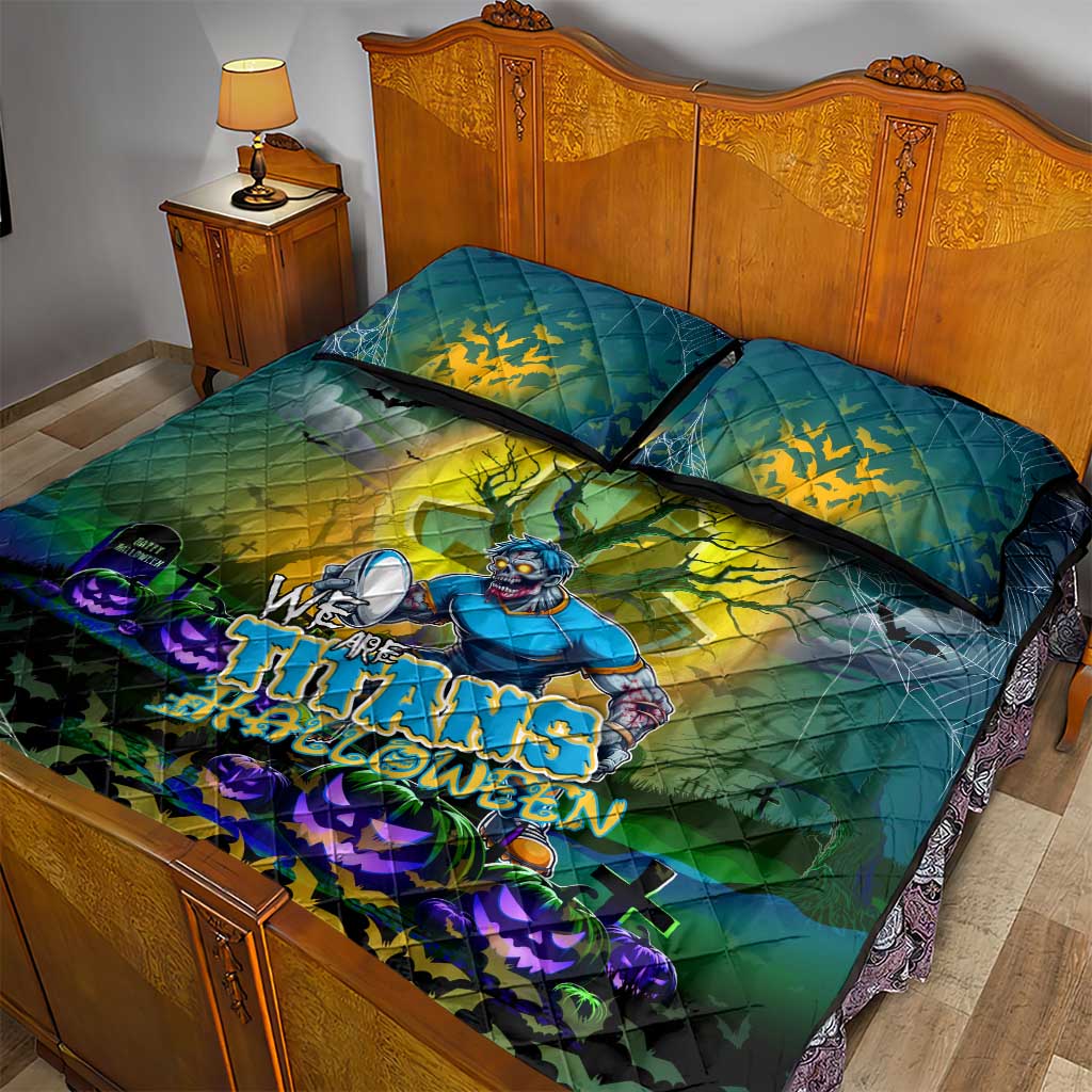 We Are Titans Halloween Quilt Bed Set Pumpkin Scary Spooky Season - Aussie Hoodie