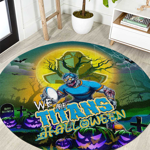 We Are Titans Halloween Round Carpet Pumpkin Scary Spooky Season - Aussie Hoodie