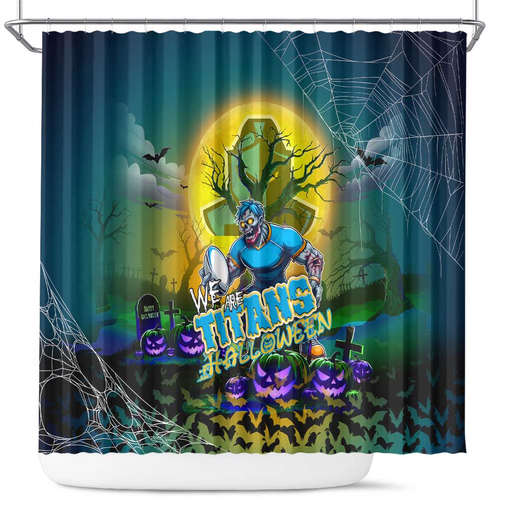 We Are Titans Halloween Shower Curtain Pumpkin Scary Spooky Season - Aussie Hoodie