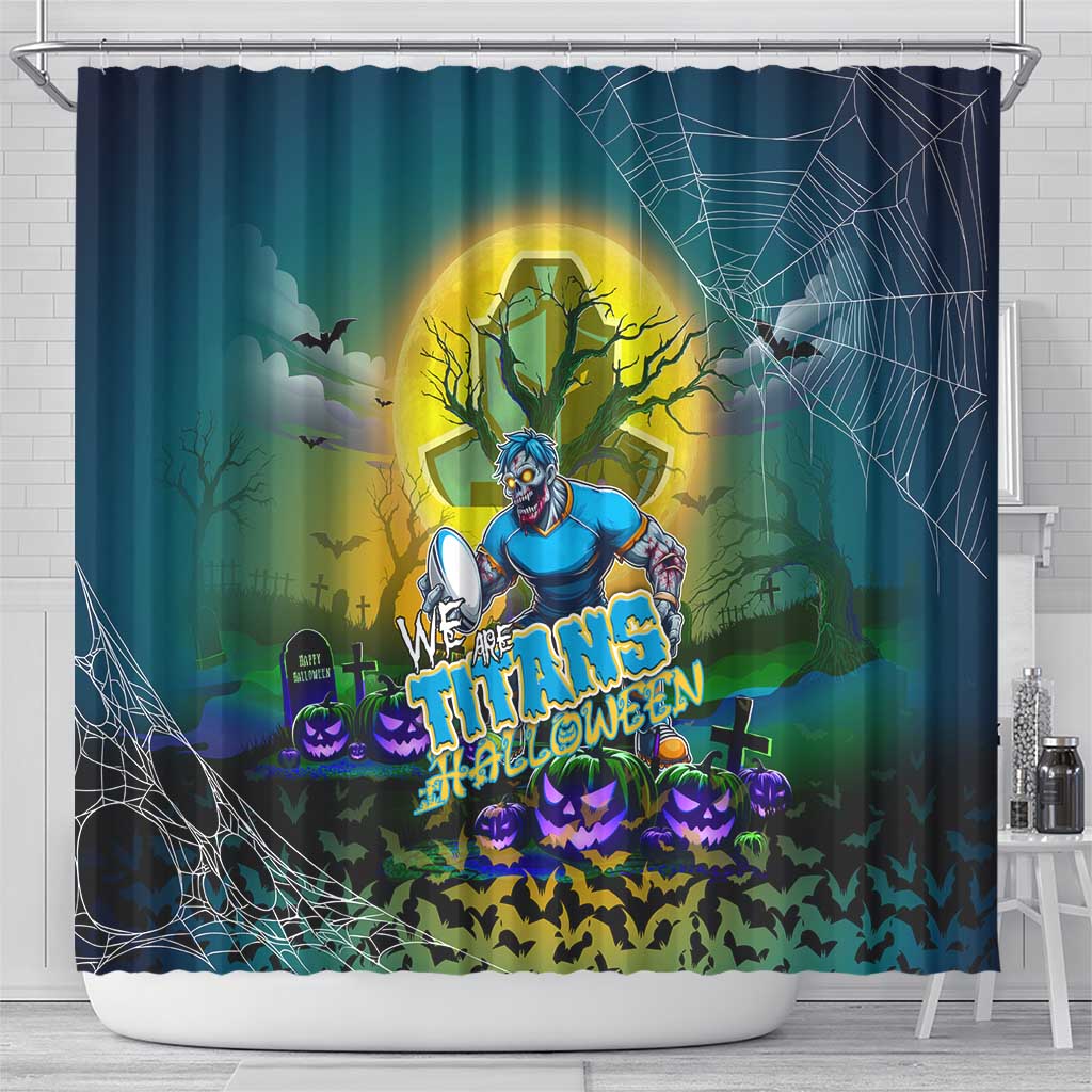 We Are Titans Halloween Shower Curtain Pumpkin Scary Spooky Season - Aussie Hoodie