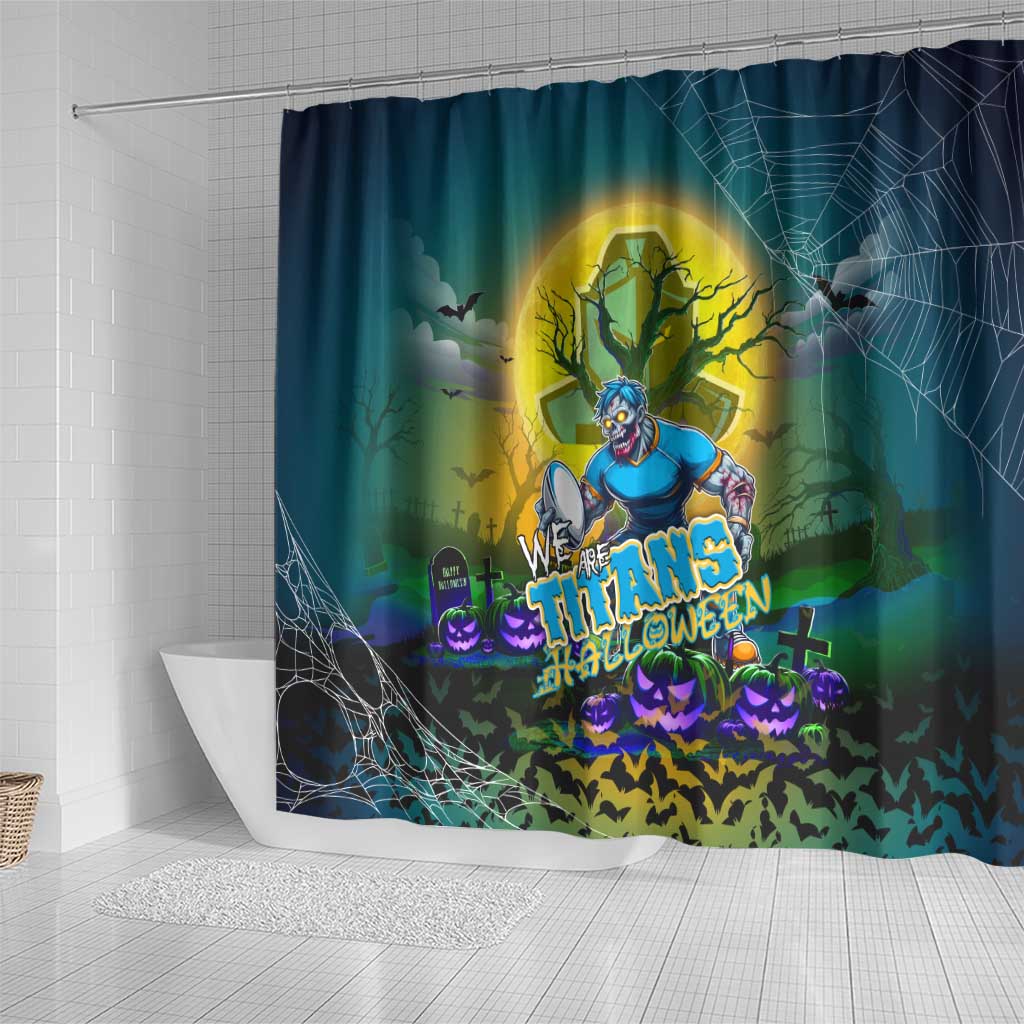 We Are Titans Halloween Shower Curtain Pumpkin Scary Spooky Season - Aussie Hoodie