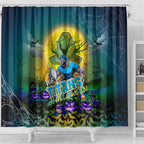 We Are Titans Halloween Shower Curtain Pumpkin Scary Spooky Season - Aussie Hoodie