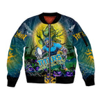 We Are Titans Halloween Sleeve Zip Bomber Jacket Pumpkin Scary Spooky Season - Aussie Hoodie