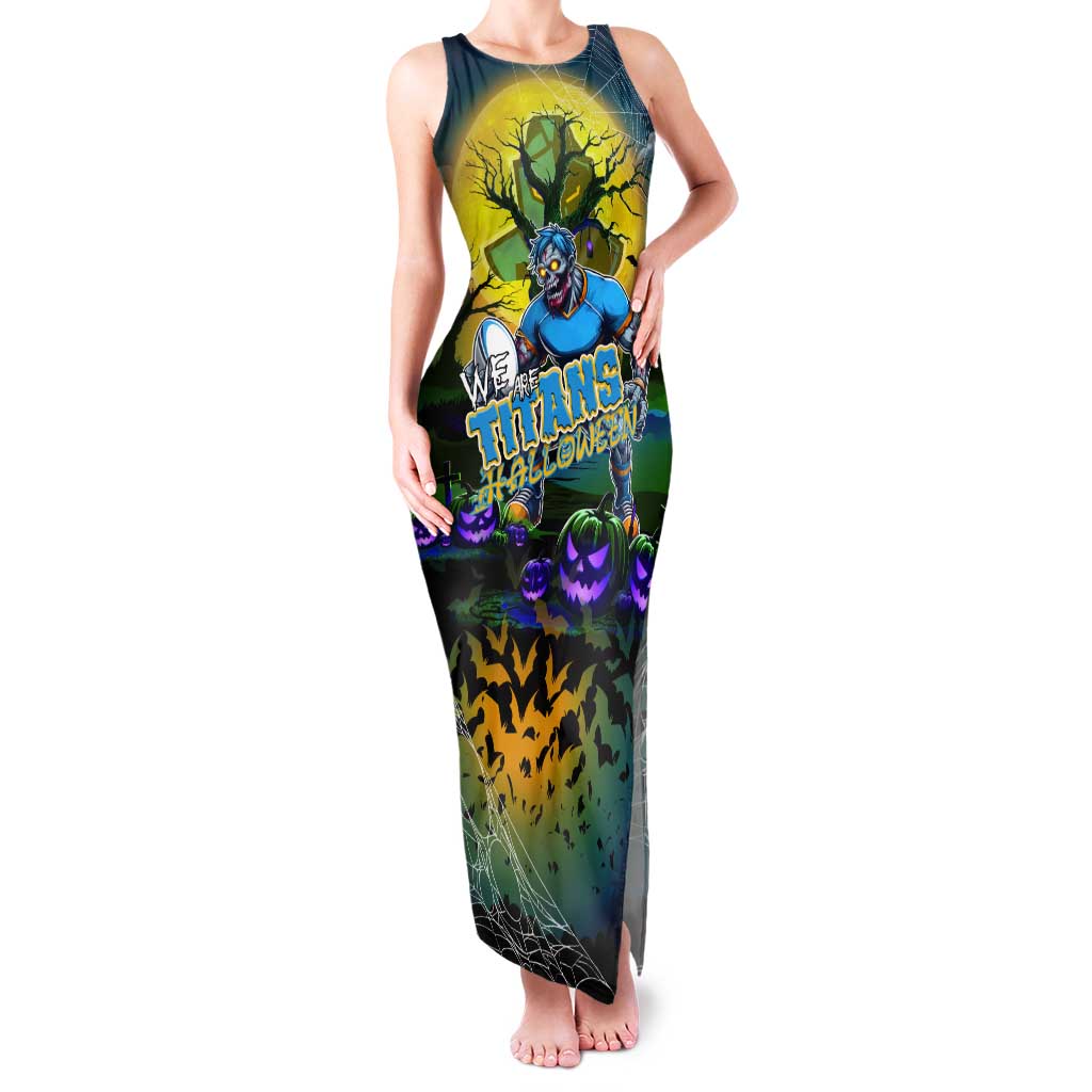 We Are Titans Halloween Tank Maxi Dress Pumpkin Scary Spooky Season - Aussie Hoodie