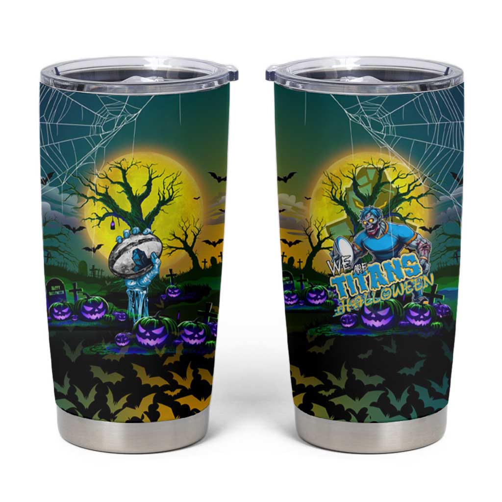 We Are Titans Halloween Tumbler Cup Pumpkin Scary Spooky Season - Aussie Hoodie