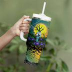 We Are Titans Halloween Tumbler With Handle Pumpkin Scary Spooky Season - Aussie Hoodie