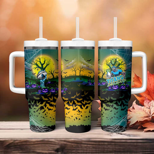 We Are Titans Halloween Tumbler With Handle Pumpkin Scary Spooky Season - Aussie Hoodie