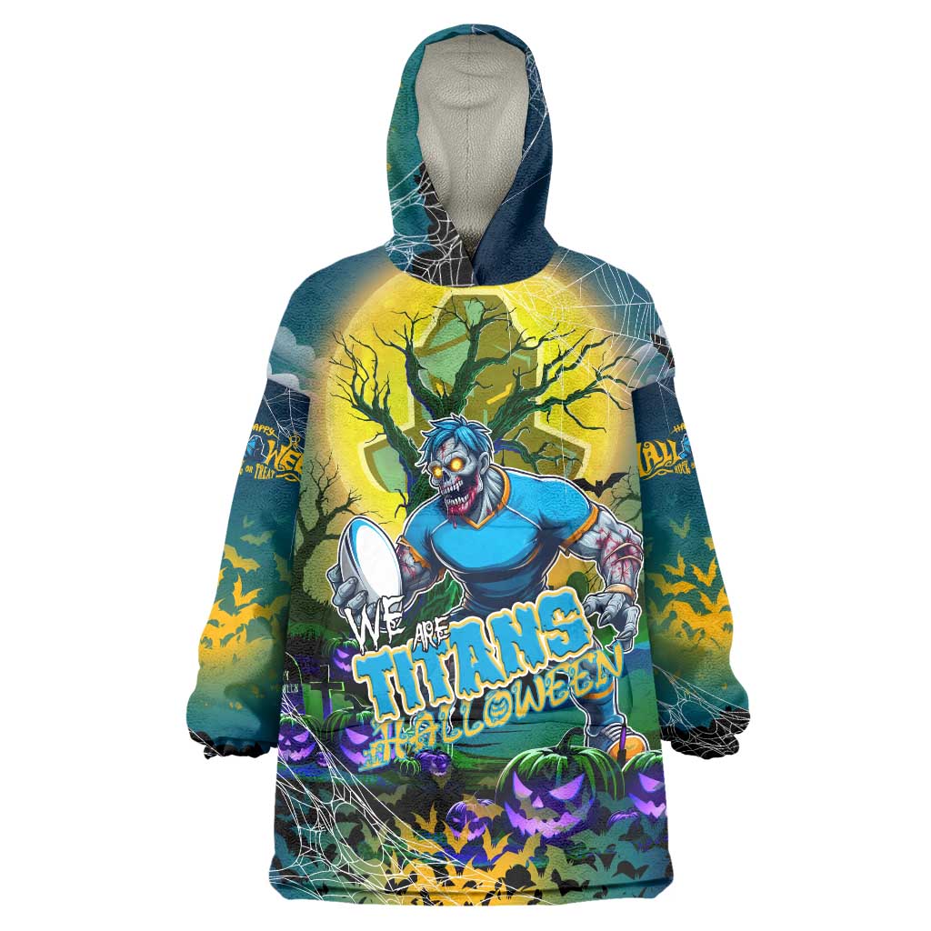We Are Titans Halloween Wearable Blanket Hoodie Pumpkin Scary Spooky Season - Aussie Hoodie