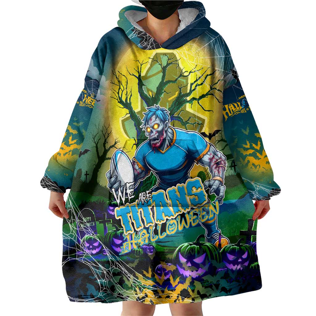 We Are Titans Halloween Wearable Blanket Hoodie Pumpkin Scary Spooky Season - Aussie Hoodie