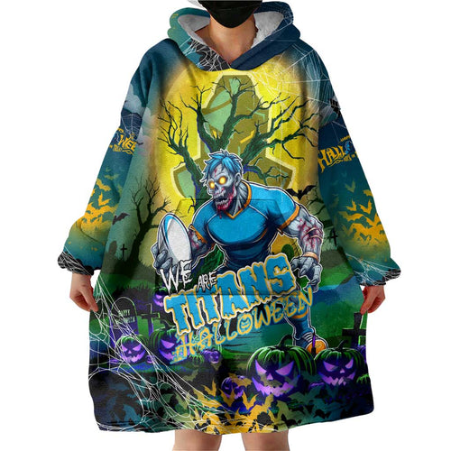 We Are Titans Halloween Wearable Blanket Hoodie Pumpkin Scary Spooky Season - Aussie Hoodie