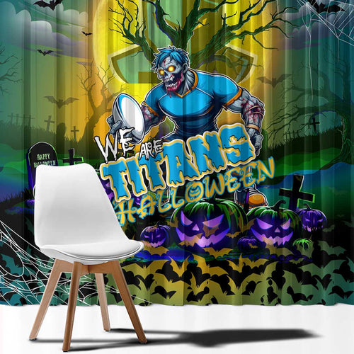 We Are Titans Halloween Window Curtain Pumpkin Scary Spooky Season - Aussie Hoodie