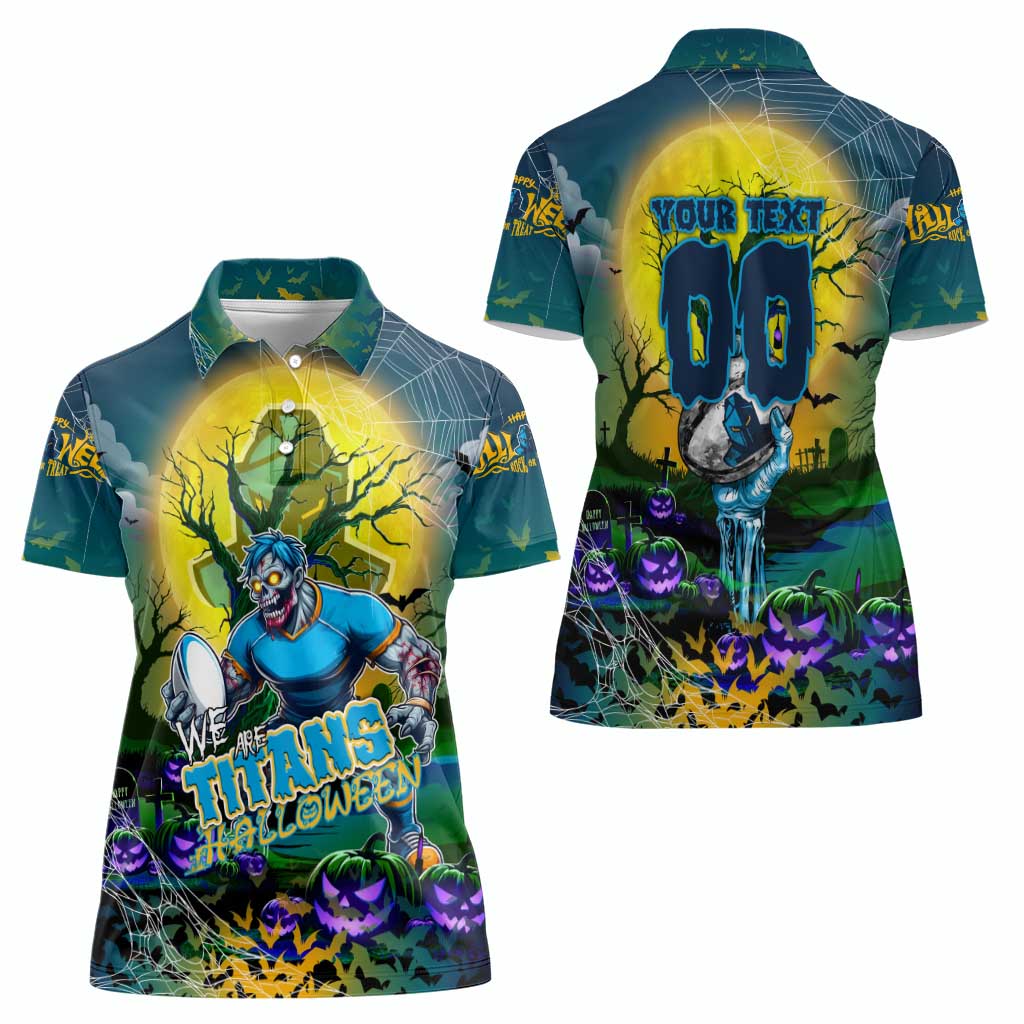 We Are Titans Halloween Women Polo Shirt Pumpkin Scary Spooky Season - Aussie Hoodie