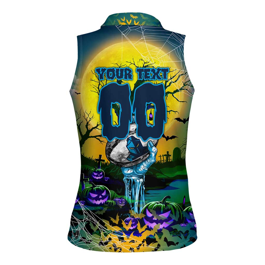 We Are Titans Halloween Women Sleeveless Polo Shirt Pumpkin Scary Spooky Season - Aussie Hoodie