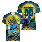 We Are Titans Halloween Women V-Neck T-Shirt Pumpkin Scary Spooky Season - Aussie Hoodie