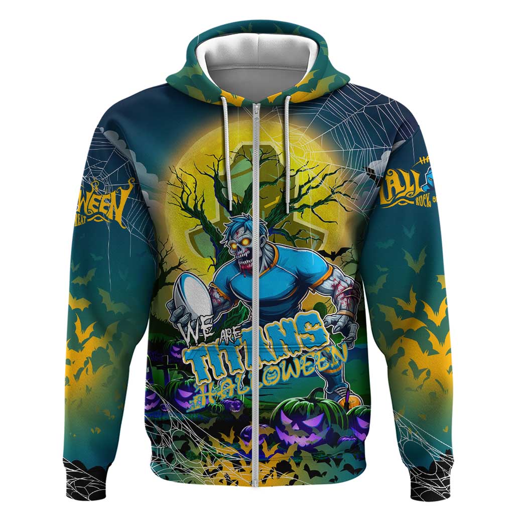 We Are Titans Halloween Zip Hoodie Pumpkin Scary Spooky Season - Aussie Hoodie