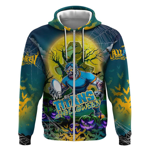 We Are Titans Halloween Zip Hoodie Pumpkin Scary Spooky Season - Aussie Hoodie