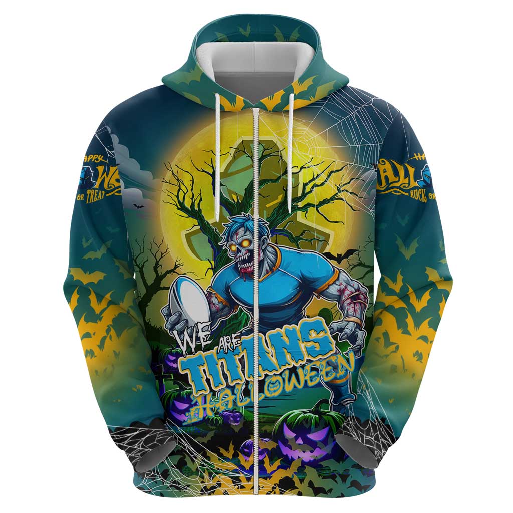 We Are Titans Halloween Zip Hoodie Pumpkin Scary Spooky Season - Aussie Hoodie