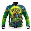 We Are Eels Halloween Baseball Jacket Pumpkin Scary Spooky Season - Aussie Hoodie