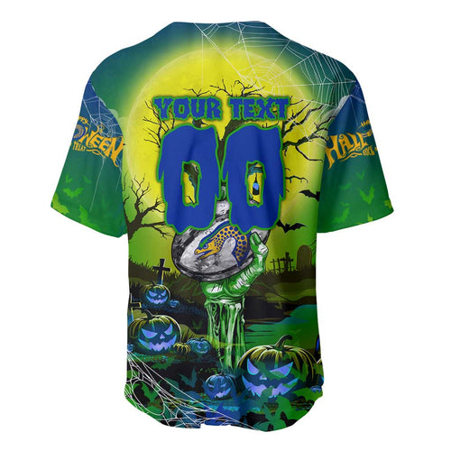We Are Eels Halloween Baseball Jersey Pumpkin Scary Spooky Season - Aussie Hoodie
