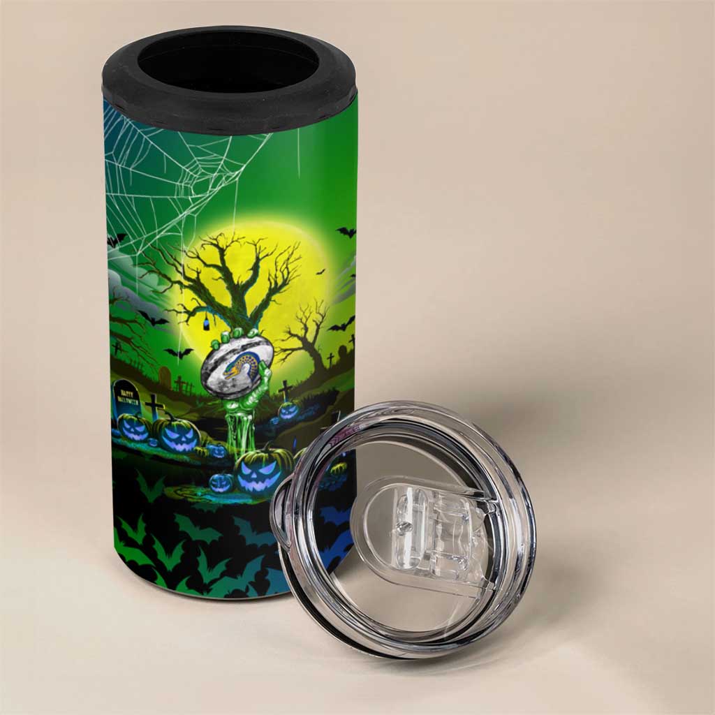 We Are Eels Halloween 4 in 1 Can Cooler Tumbler Pumpkin Scary Spooky Season - Aussie Hoodie