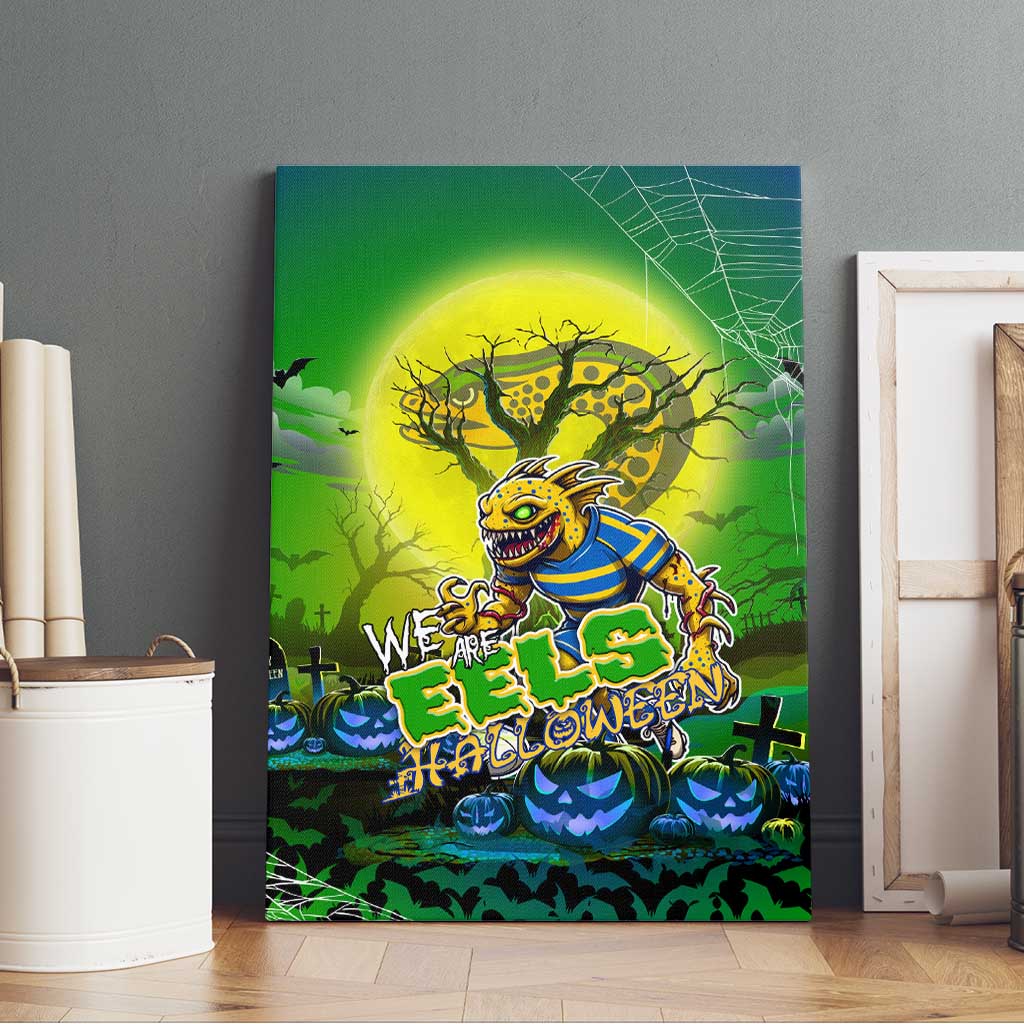 We Are Eels Halloween Canvas Wall Art Pumpkin Scary Spooky Season - Aussie Hoodie