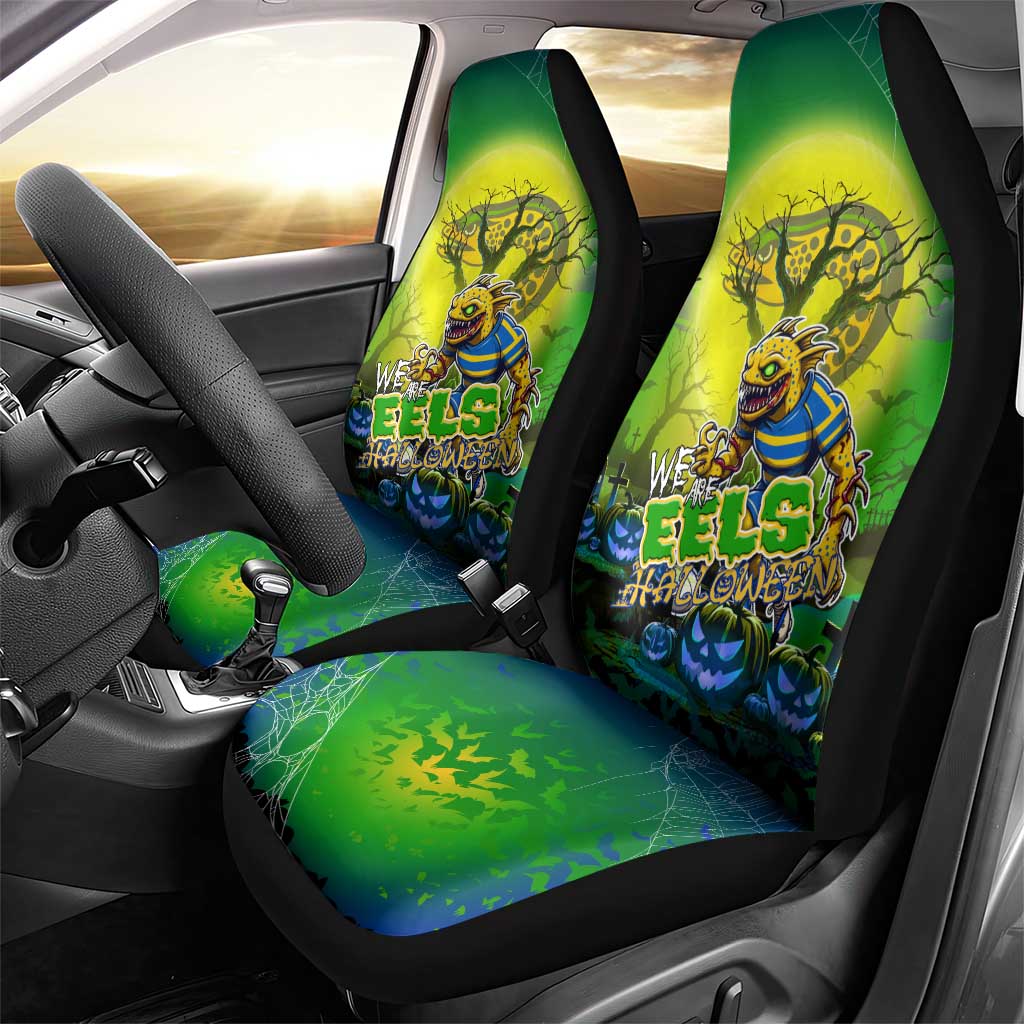 We Are Eels Halloween Car Seat Cover Pumpkin Scary Spooky Season - Aussie Hoodie