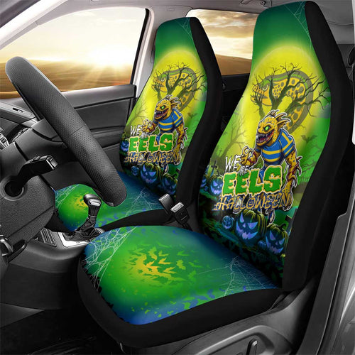 We Are Eels Halloween Car Seat Cover Pumpkin Scary Spooky Season - Aussie Hoodie