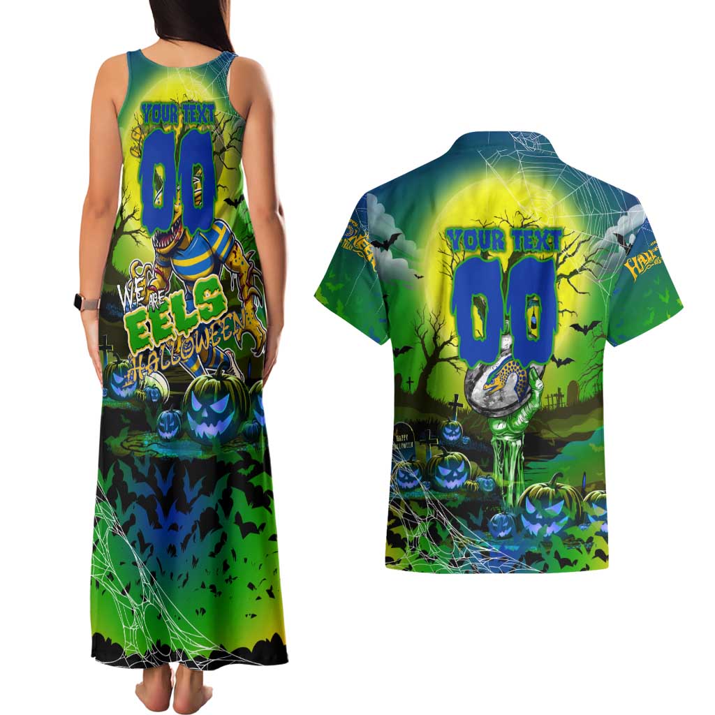 We Are Eels Halloween Couples Matching Tank Maxi Dress and Hawaiian Shirt Pumpkin Scary Spooky Season - Aussie Hoodie