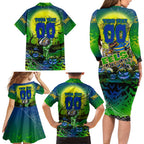 We Are Eels Halloween Family Matching Long Sleeve Bodycon Dress and Hawaiian Shirt Pumpkin Scary Spooky Season - Aussie Hoodie