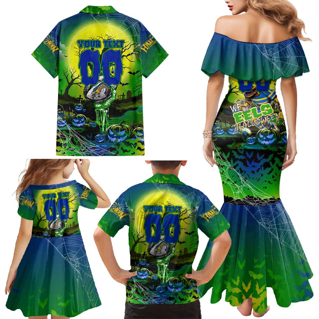 We Are Eels Halloween Family Matching Mermaid Dress and Hawaiian Shirt Pumpkin Scary Spooky Season - Aussie Hoodie