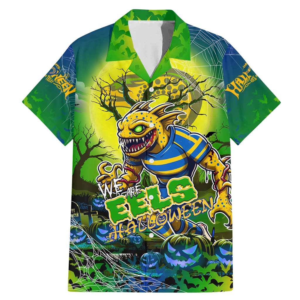 We Are Eels Halloween Family Matching Mermaid Dress and Hawaiian Shirt Pumpkin Scary Spooky Season - Aussie Hoodie
