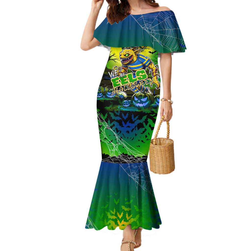 We Are Eels Halloween Family Matching Mermaid Dress and Hawaiian Shirt Pumpkin Scary Spooky Season - Aussie Hoodie
