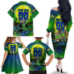We Are Eels Halloween Family Matching Off The Shoulder Long Sleeve Dress and Hawaiian Shirt Pumpkin Scary Spooky Season - Aussie Hoodie