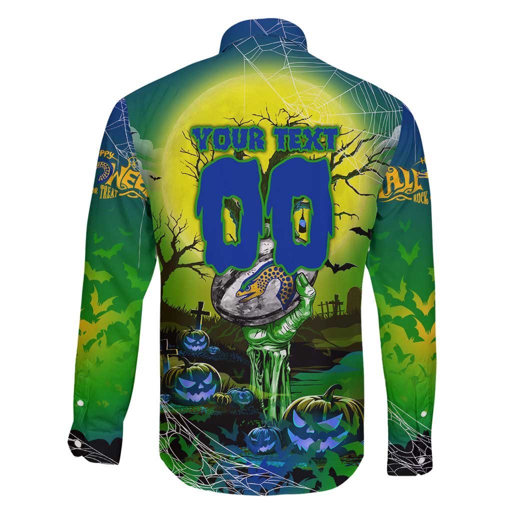 We Are Eels Halloween Family Matching Off Shoulder Maxi Dress and Hawaiian Shirt Pumpkin Scary Spooky Season - Aussie Hoodie