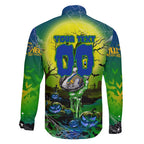 We Are Eels Halloween Family Matching Off Shoulder Maxi Dress and Hawaiian Shirt Pumpkin Scary Spooky Season - Aussie Hoodie