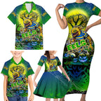 We Are Eels Halloween Family Matching Short Sleeve Bodycon Dress and Hawaiian Shirt Pumpkin Scary Spooky Season - Aussie Hoodie