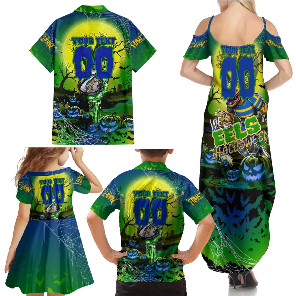 We Are Eels Halloween Family Matching Summer Maxi Dress and Hawaiian Shirt Pumpkin Scary Spooky Season - Aussie Hoodie