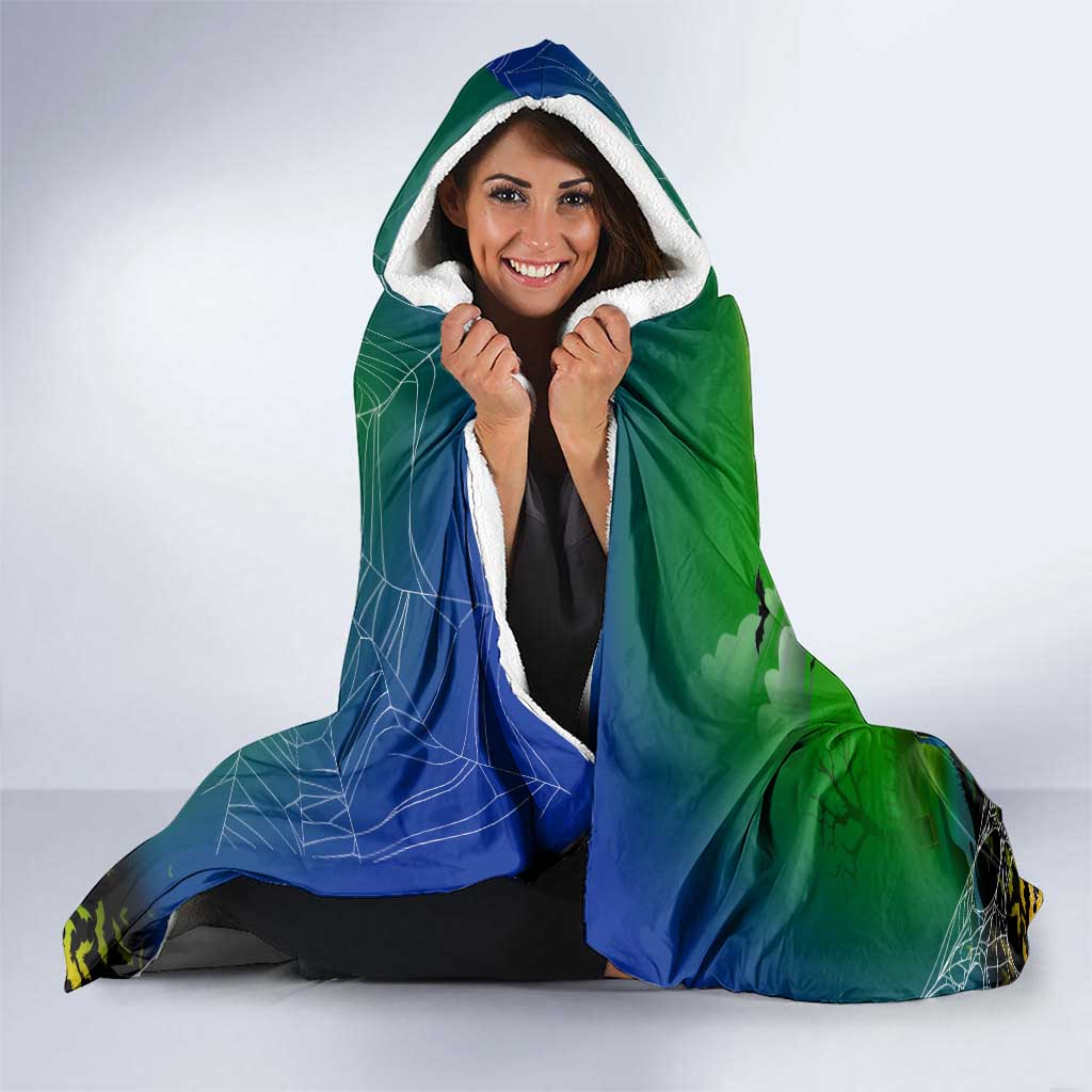 We Are Eels Halloween Hooded Blanket Pumpkin Scary Spooky Season - Aussie Hoodie
