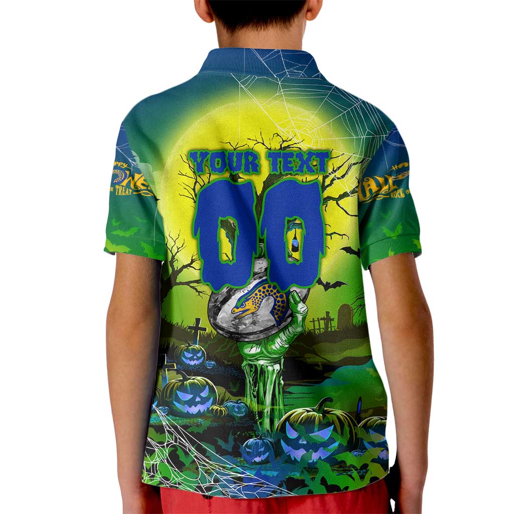We Are Eels Halloween Kid Polo Shirt Pumpkin Scary Spooky Season - Aussie Hoodie