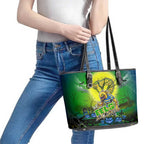 We Are Eels Halloween Leather Tote Bag Pumpkin Scary Spooky Season - Aussie Hoodie