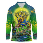 We Are Eels Halloween Long Sleeve Polo Shirt Pumpkin Scary Spooky Season - Aussie Hoodie