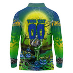 We Are Eels Halloween Long Sleeve Polo Shirt Pumpkin Scary Spooky Season - Aussie Hoodie