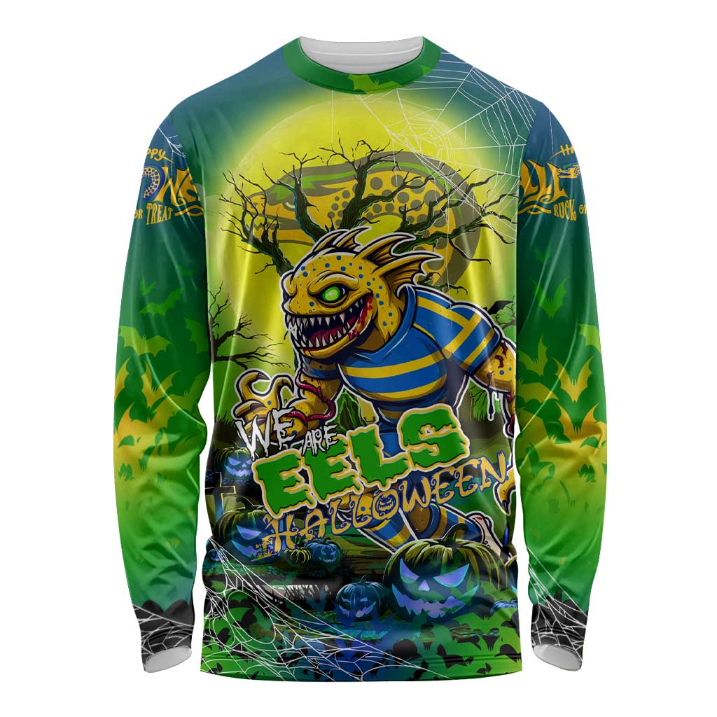 We Are Eels Halloween Long Sleeve Shirt Pumpkin Scary Spooky Season - Aussie Hoodie