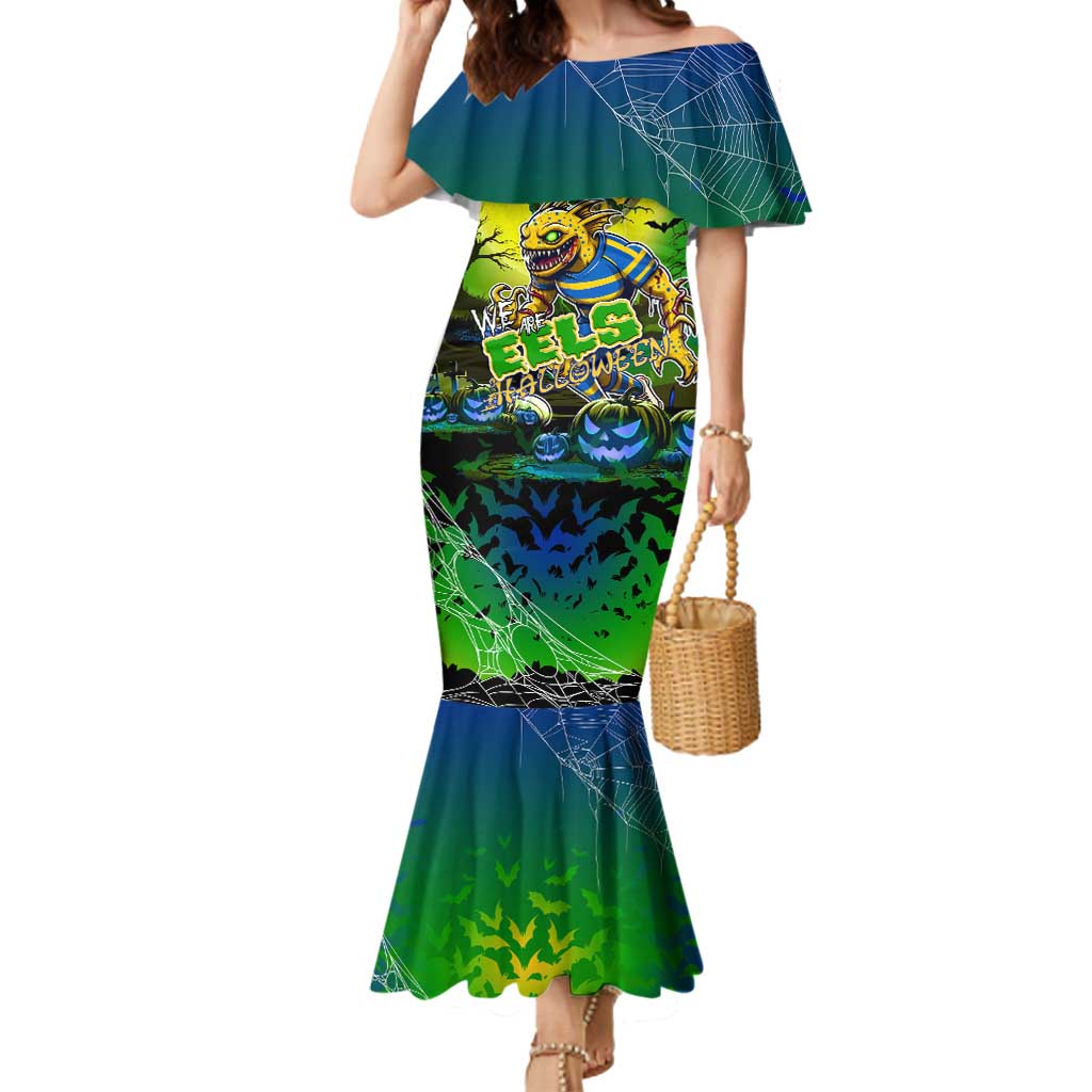 We Are Eels Halloween Mermaid Dress Pumpkin Scary Spooky Season - Aussie Hoodie