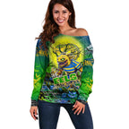 We Are Eels Halloween Off Shoulder Sweater Pumpkin Scary Spooky Season - Aussie Hoodie